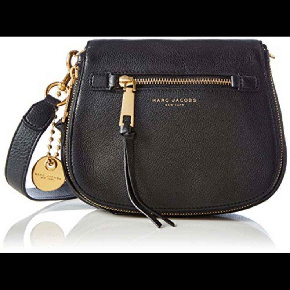 Black leather Marc jacobs bag